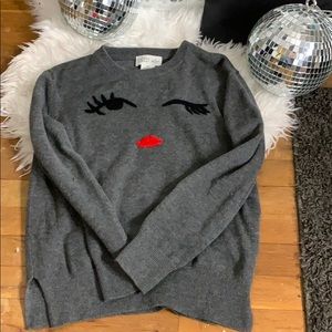 Kate Spade Broom Street eyelash sweater